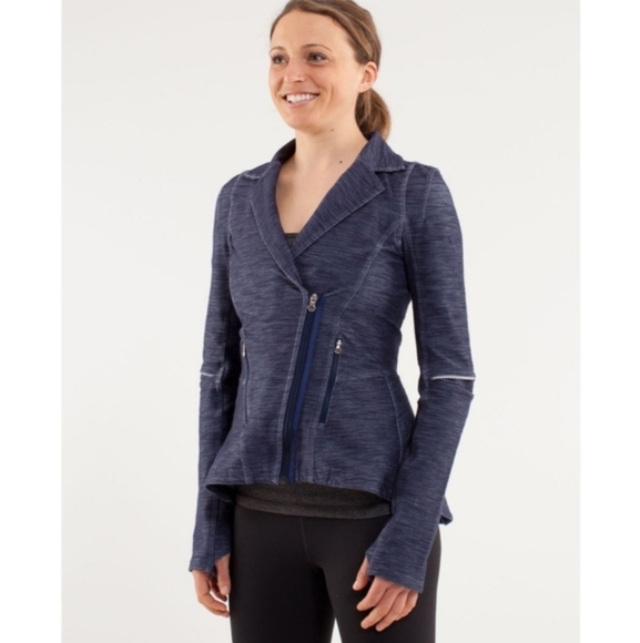 Lululemon Ride On Fitted Blazer Deep Indigo Size 4 EUC - Picture 1 of 12
